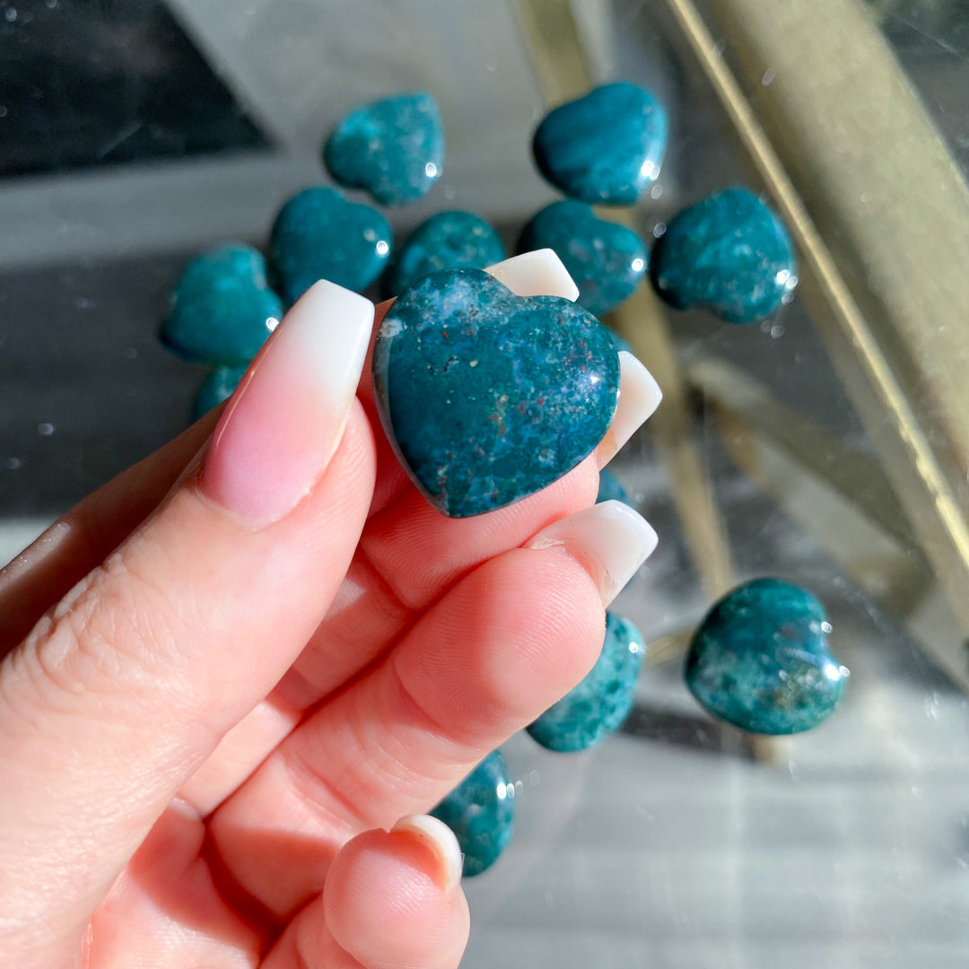 Indian Bloodstone Mini Heart