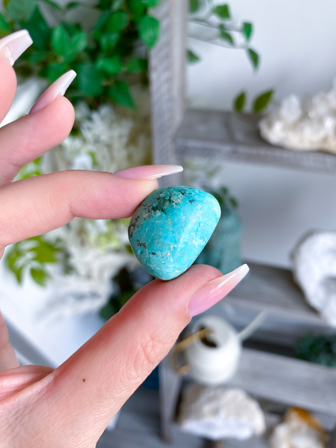 Bright Peruvian Turquoise Tumble #1