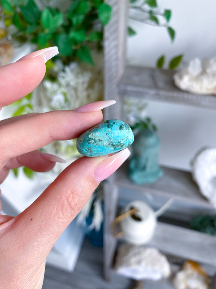Bright Peruvian Turquoise Tumble #1