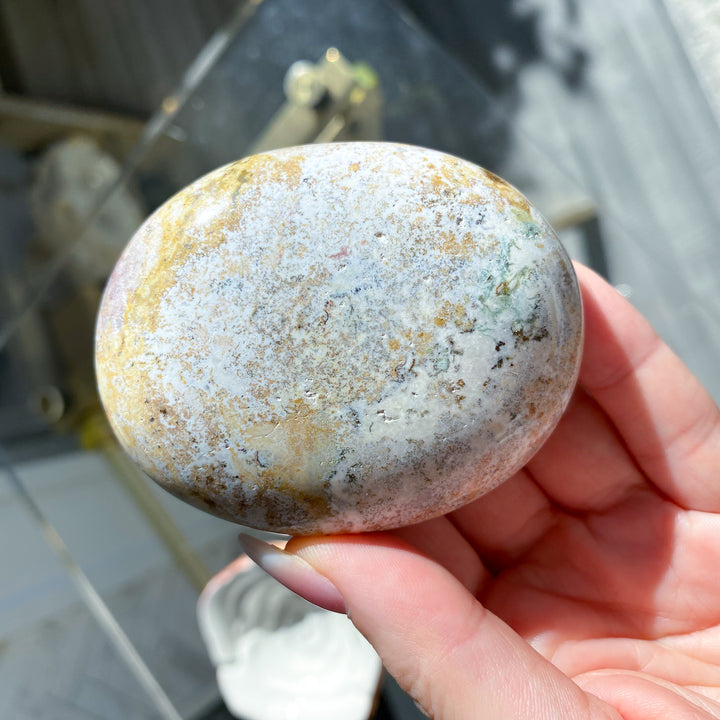 Jumbo Unicorn Jasper Palm Stone 