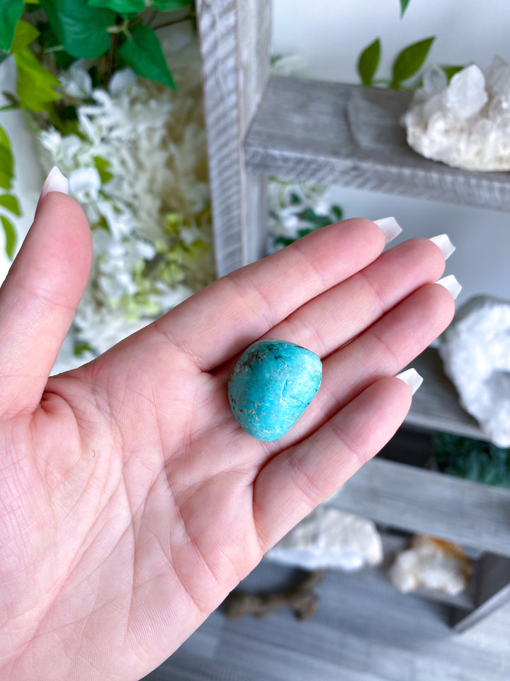 Bright Peruvian Turquoise Tumble #1