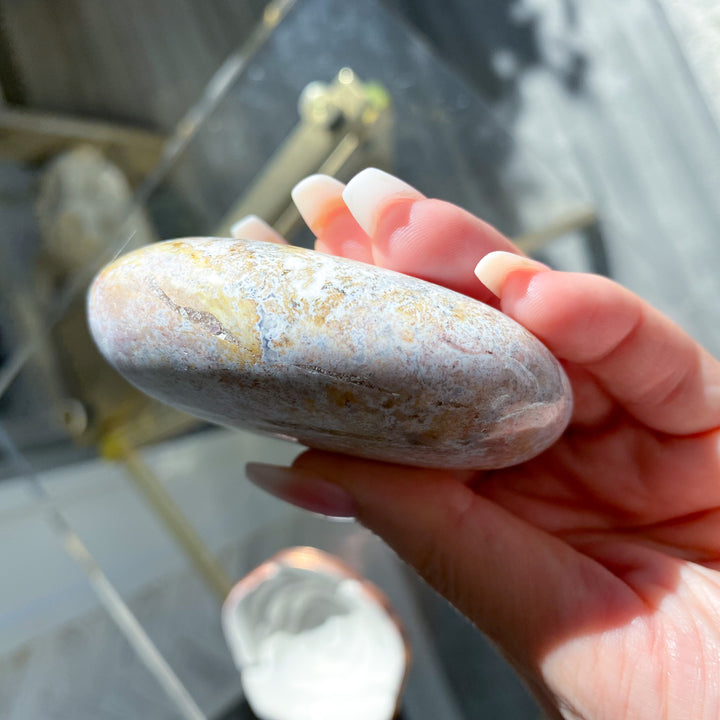 Jumbo Unicorn Jasper Palm Stone 