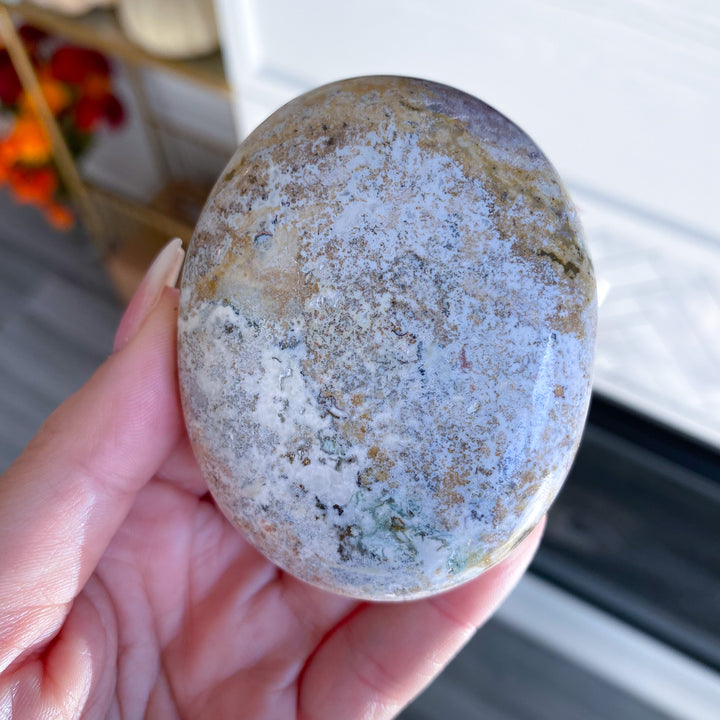 Jumbo Unicorn Jasper Palm Stone 