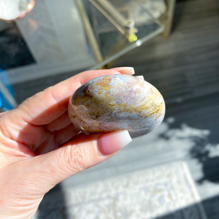 Jumbo Unicorn Jasper Palm Stone 