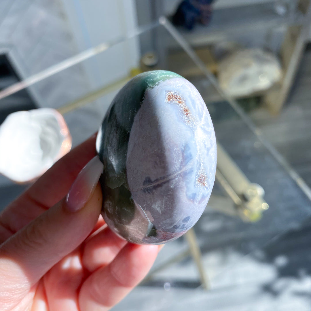 Jumbo Unicorn Jasper Palm Stone 