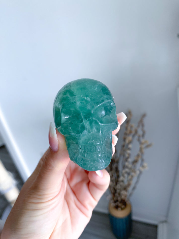 Green Fluorite Skull - Get Exact Piece