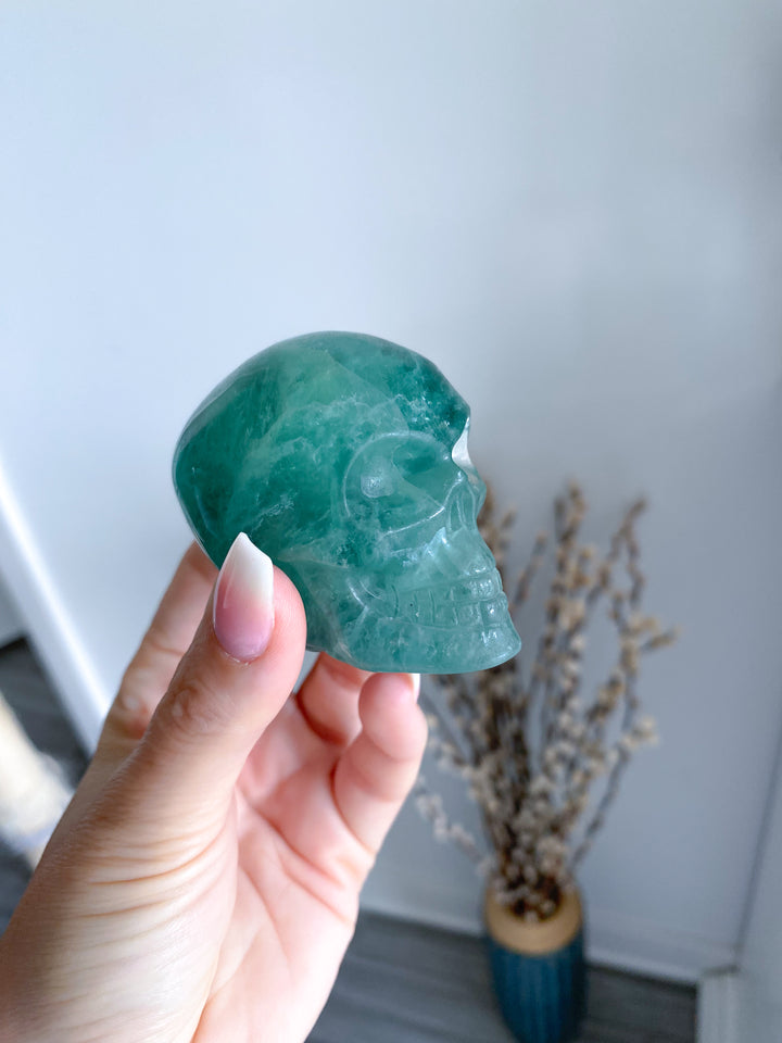 Green Fluorite Skull - Get Exact Piece