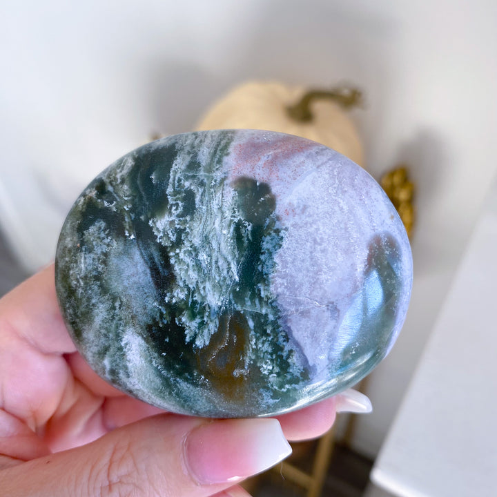 Jumbo Unicorn Jasper Palm Stone 