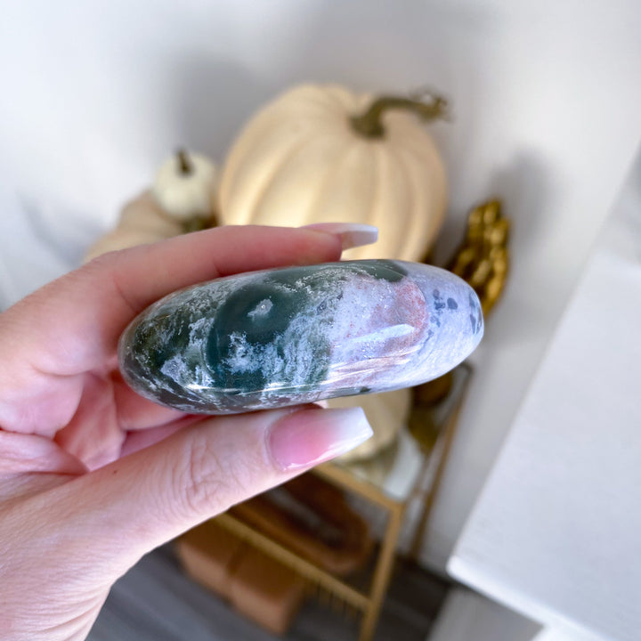 Jumbo Unicorn Jasper Palm Stone 