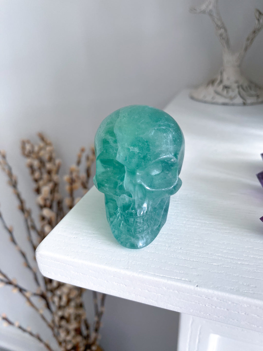 Green Fluorite Skull - Get Exact Piece