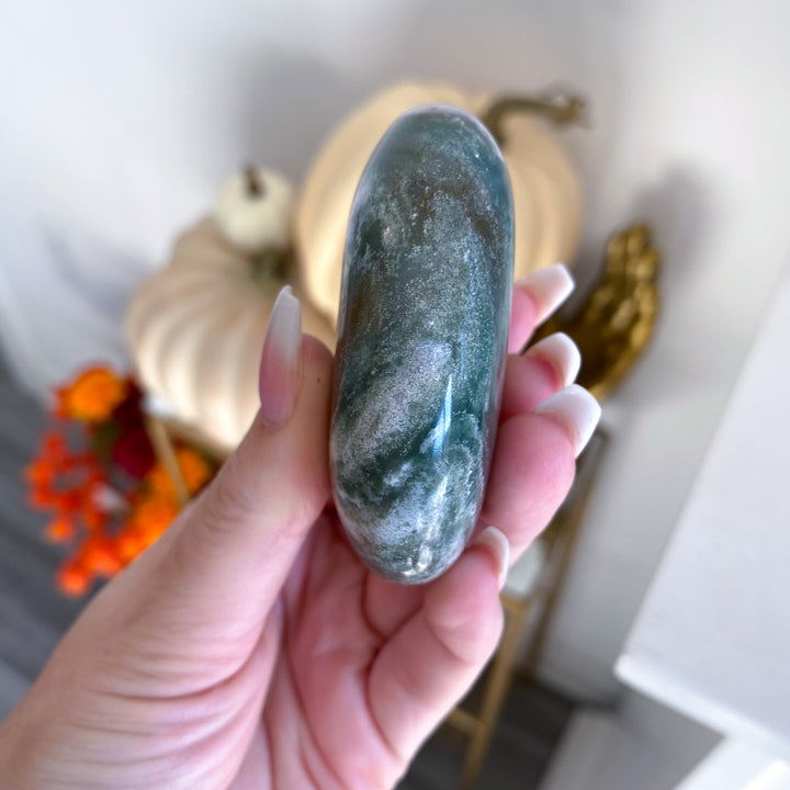 Jumbo Unicorn Jasper Palm Stone 