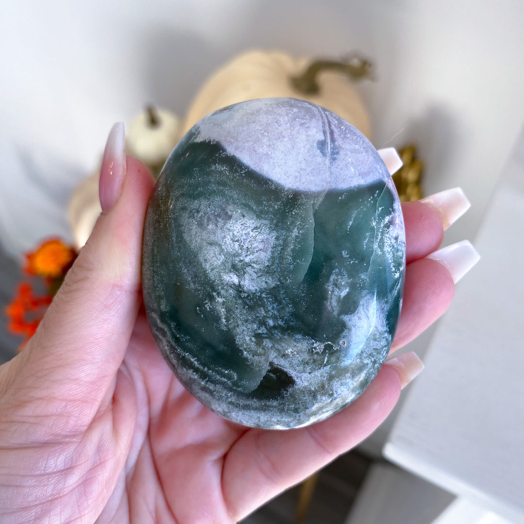 Jumbo Unicorn Jasper Palm Stone 