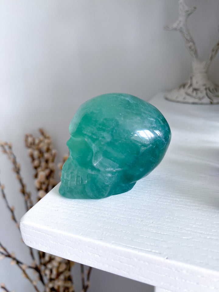 Green Fluorite Skull - Get Exact Piece