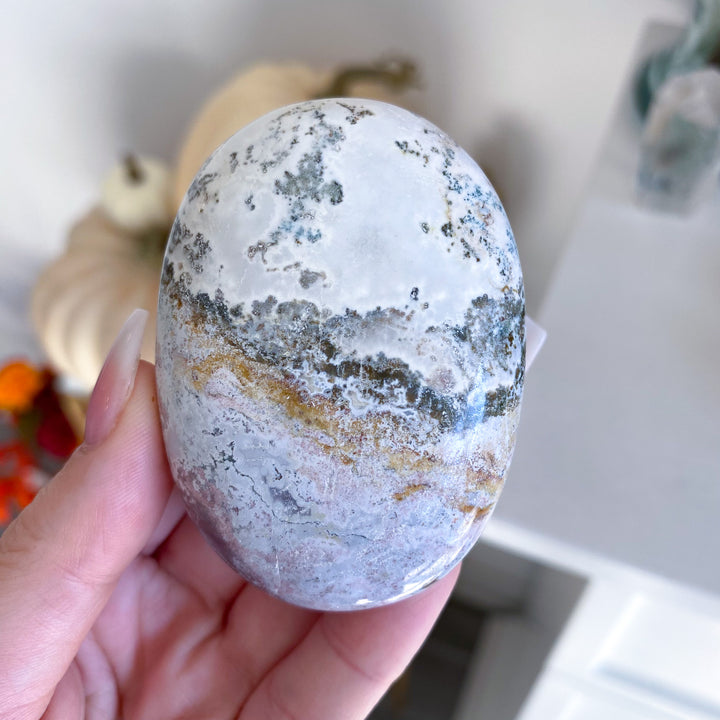 Jumbo Unicorn Jasper Palm Stone 