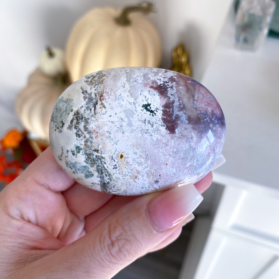 Jumbo Unicorn Jasper Palm Stone 