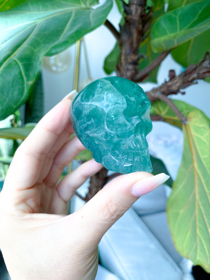 Green Fluorite Skull - Get Exact Piece