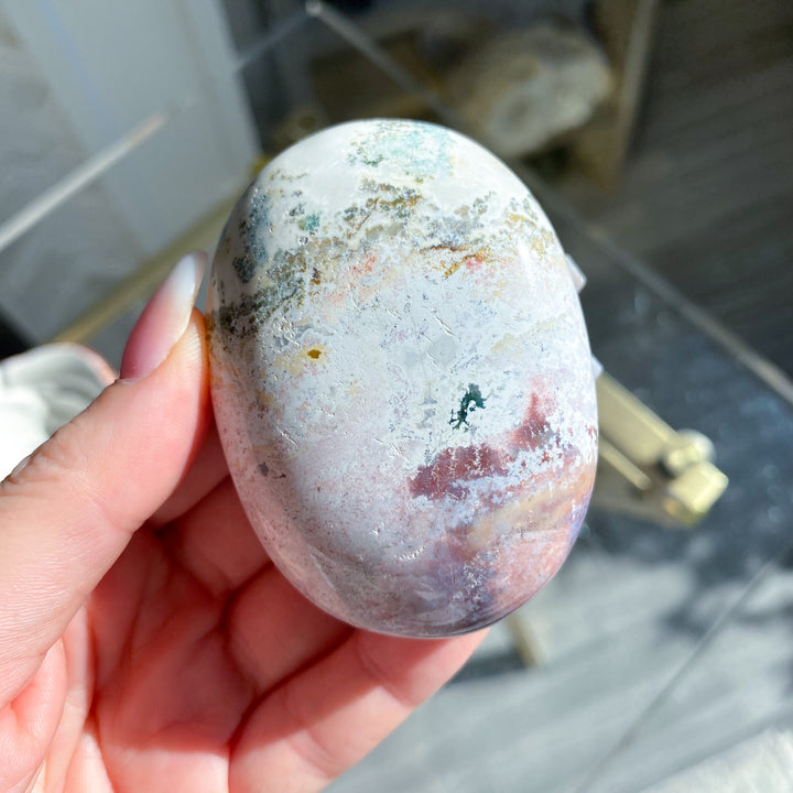 Jumbo Unicorn Jasper Palm Stone 