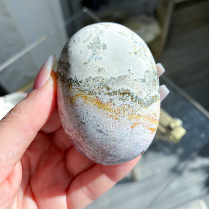 Jumbo Unicorn Jasper Palm Stone 