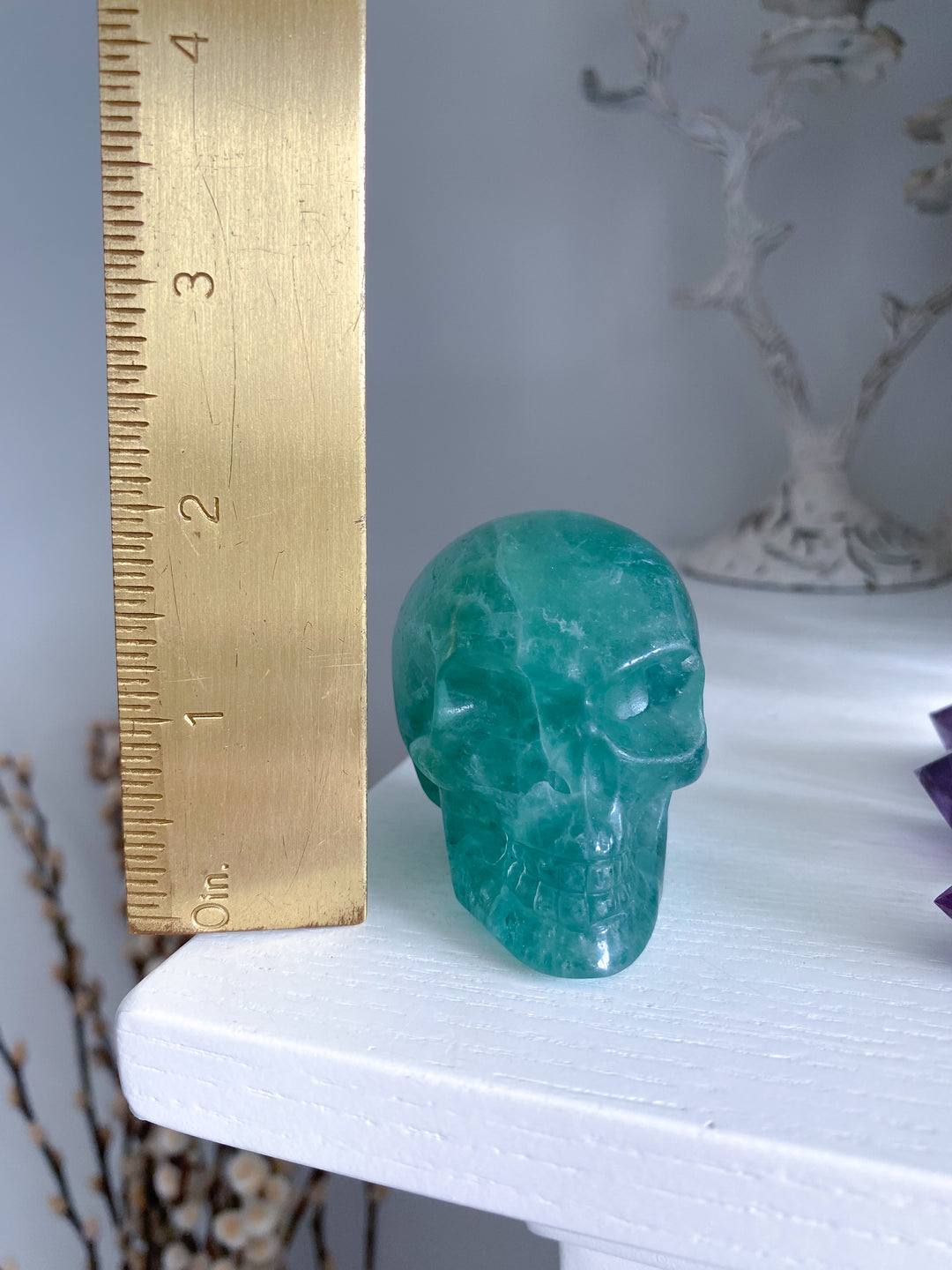 Green Fluorite Skull - Get Exact Piece