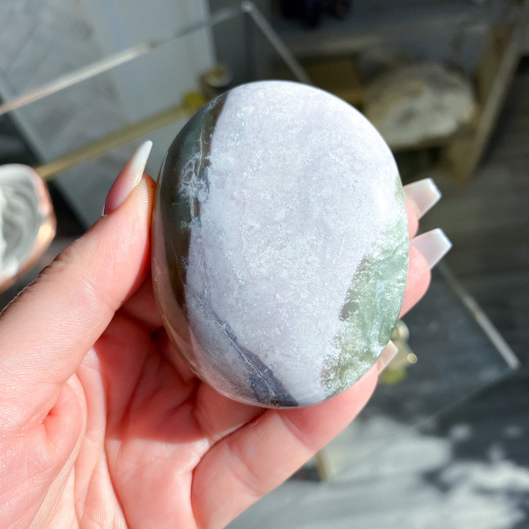 Jumbo Unicorn Jasper Palm Stone 