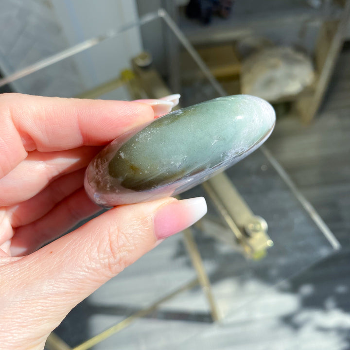 Jumbo Unicorn Jasper Palm Stone 