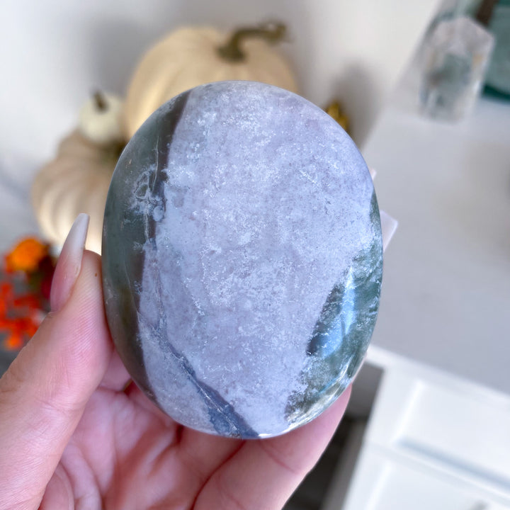Jumbo Unicorn Jasper Palm Stone 