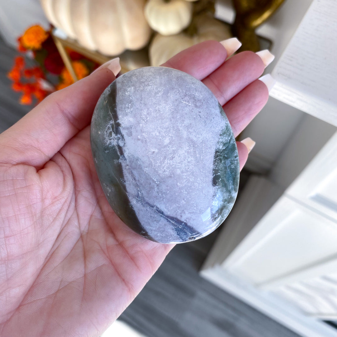 Jumbo Unicorn Jasper Palm Stone 