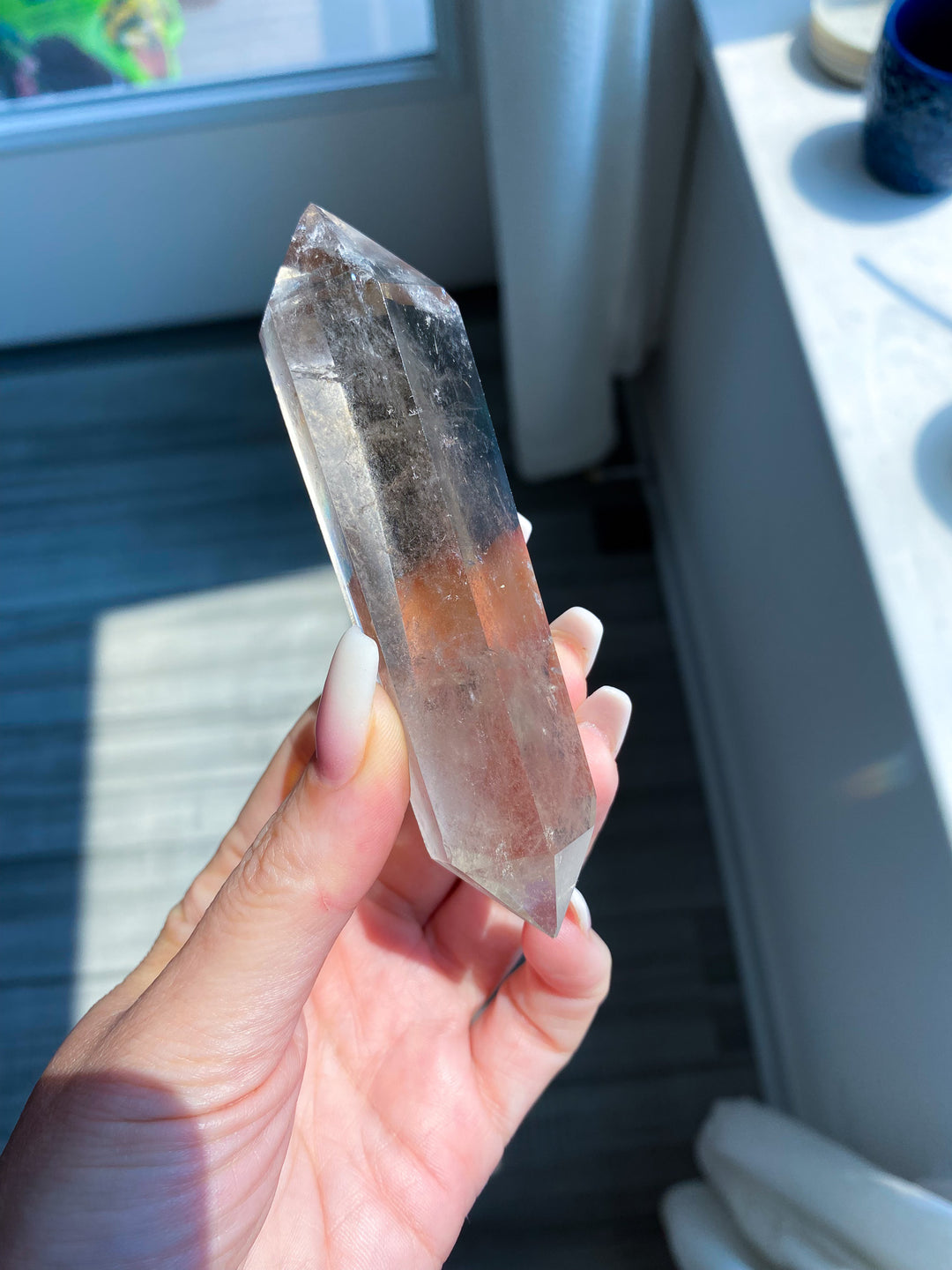 Ombre Smokey Quartz Double Terminated Wand 