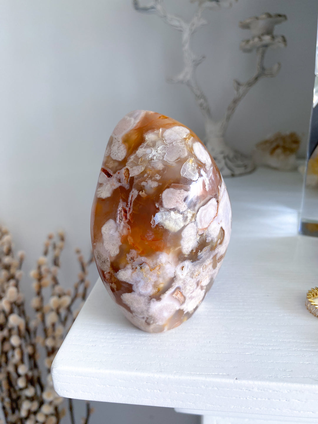 Red Flower Agate Freeform #3