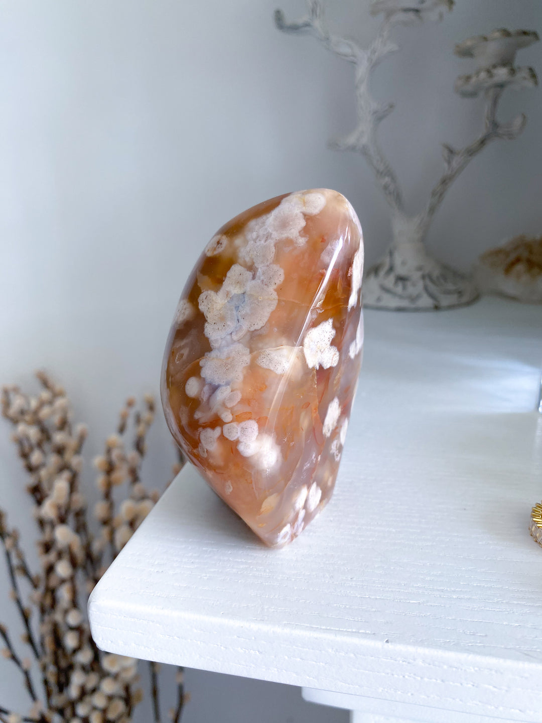 Red Flower Agate Freeform #3