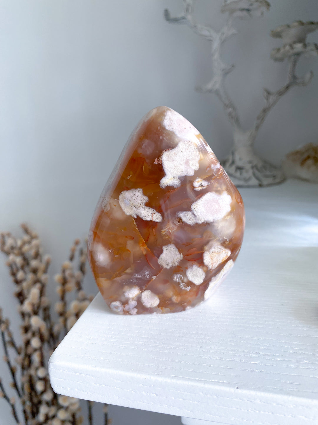 Red Flower Agate Freeform #3