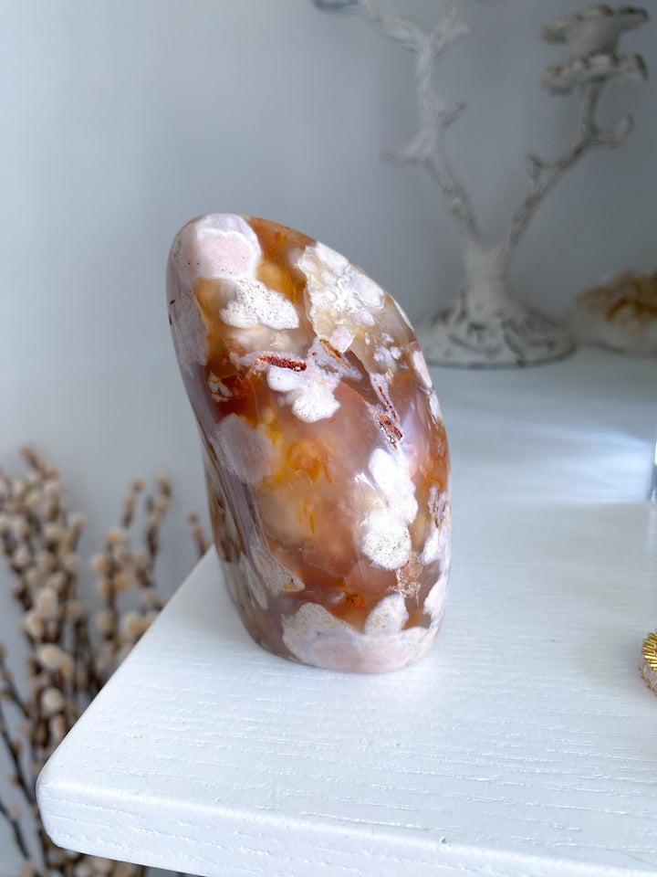 Red Flower Agate Freeform #3
