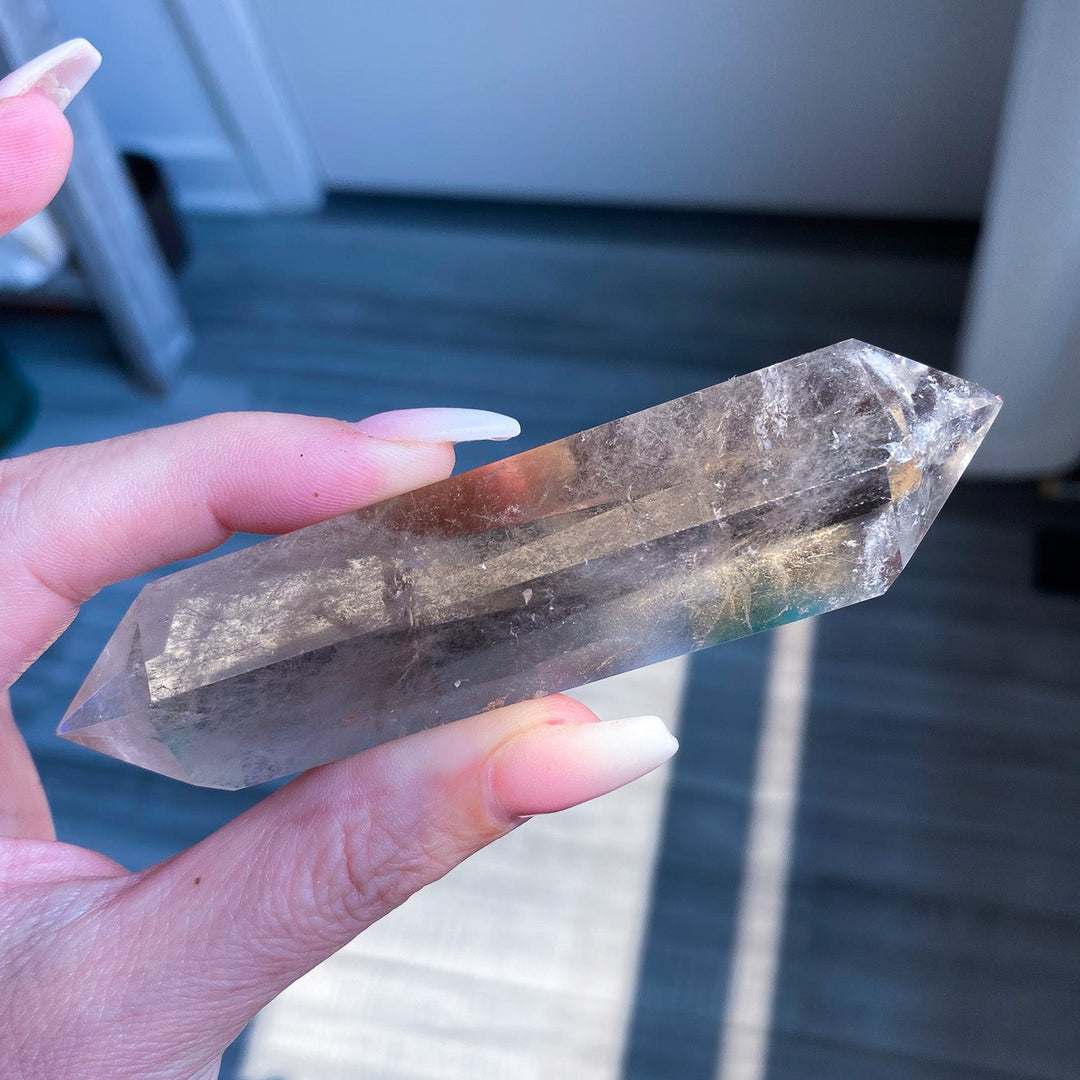 Ombre Smokey Quartz Double Terminated Wand 