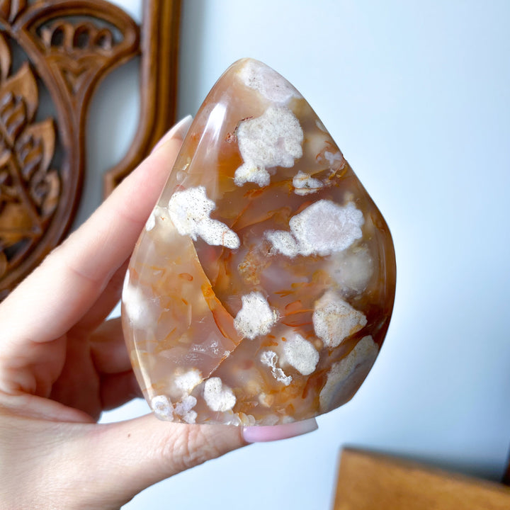 Red Flower Agate Freeform #3