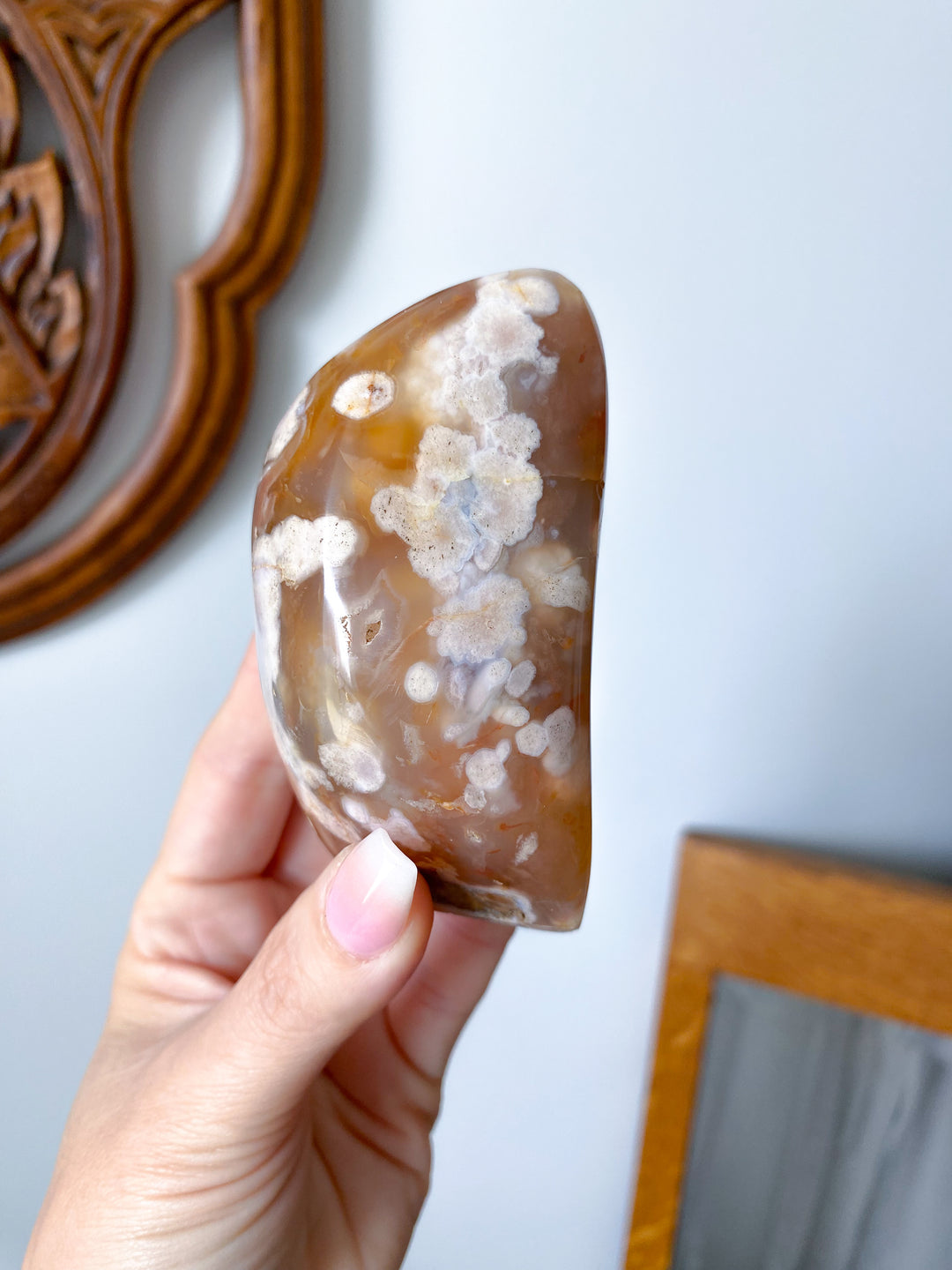 Red Flower Agate Freeform #3