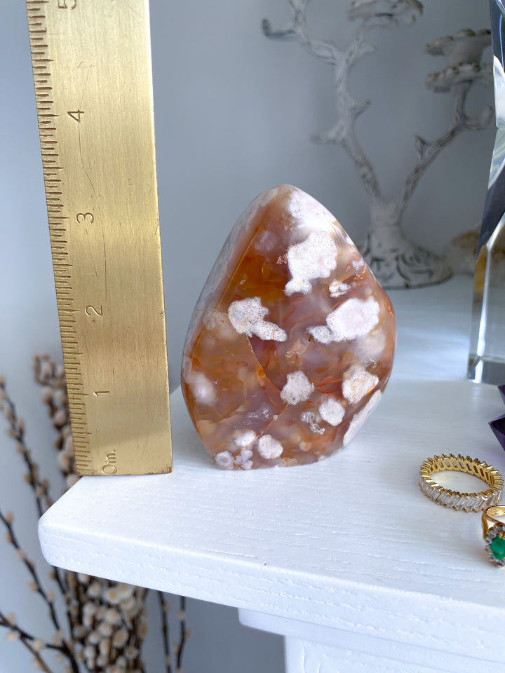Red Flower Agate Freeform #3