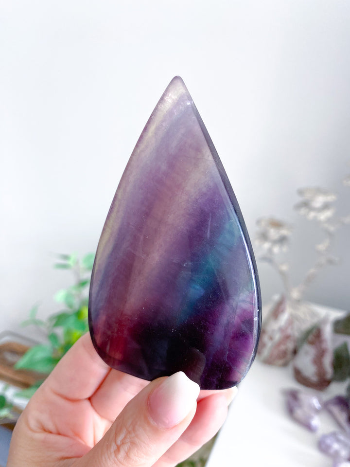 Rainbow Fluorite Polished Flame 