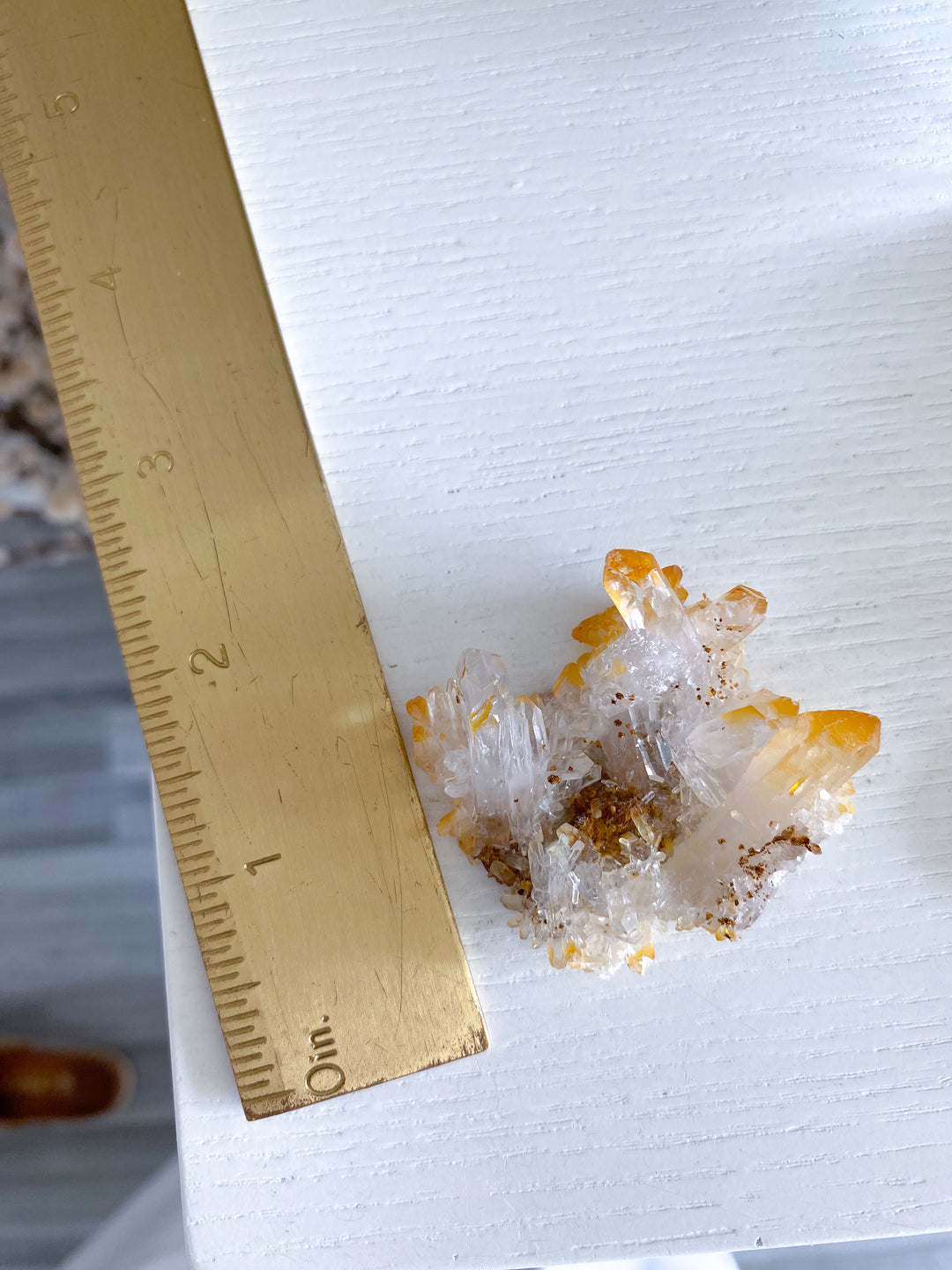 Small Iron Coated Quartz with Siderite Cluster #1