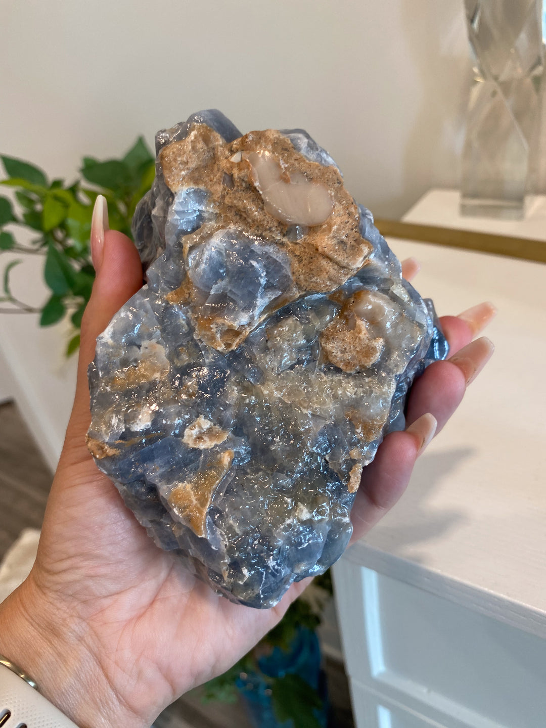 LARGE Gummy Blue Calcite