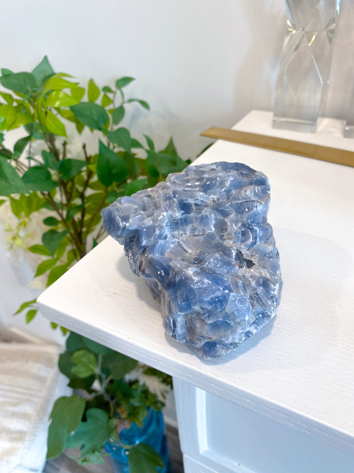 LARGE Gummy Blue Calcite