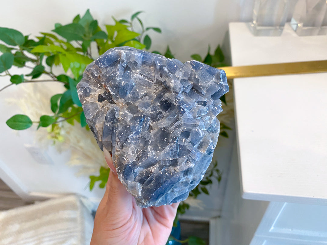 LARGE Gummy Blue Calcite