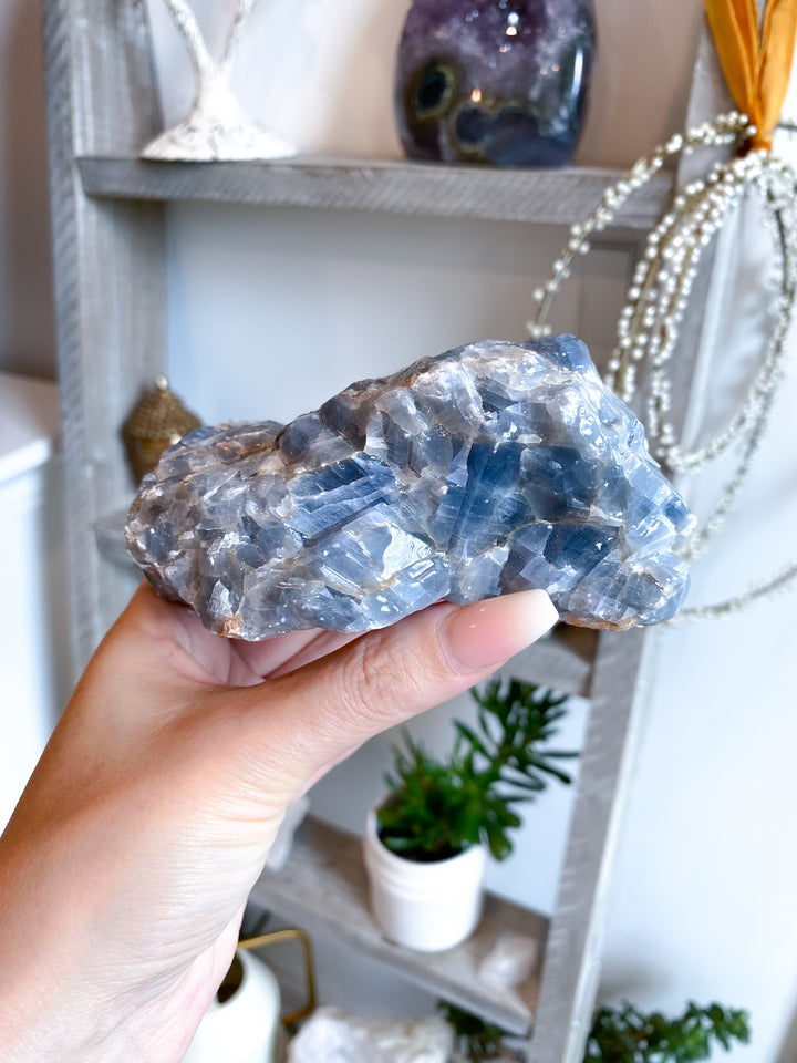 LARGE Gummy Blue Calcite