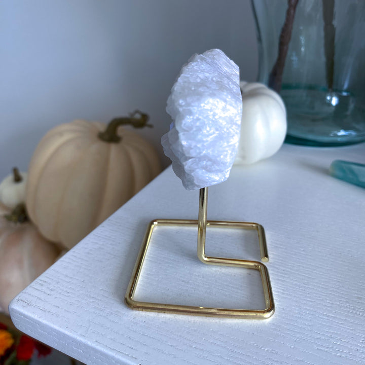 Sparkly Angel Aura Quartz Cluster on Stand 