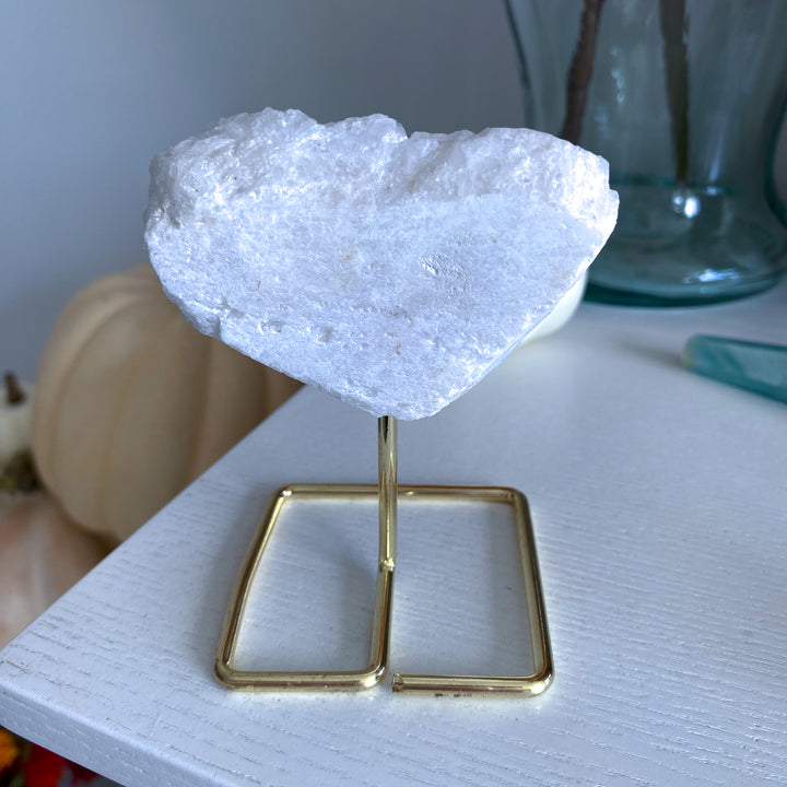 Sparkly Angel Aura Quartz Cluster on Stand 