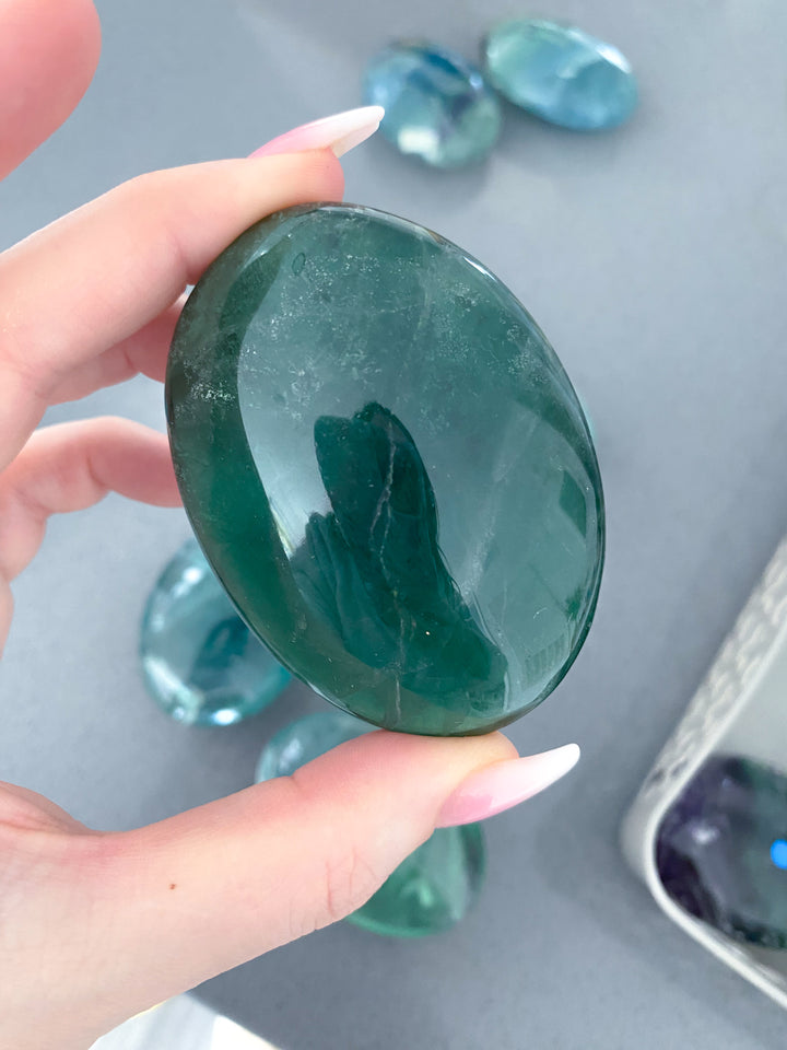 Green Fluorite Palm