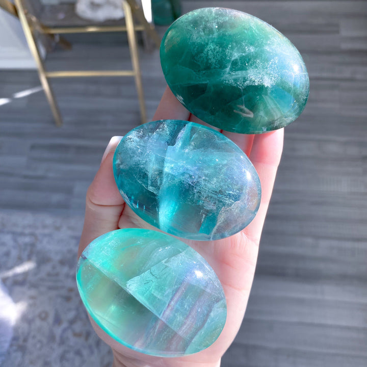 Green Fluorite Palm