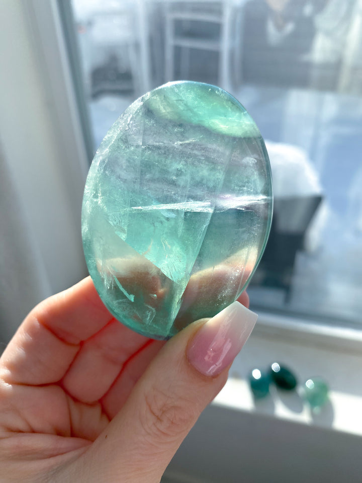 Green Fluorite Palm