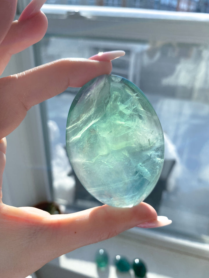 Green Fluorite Palm