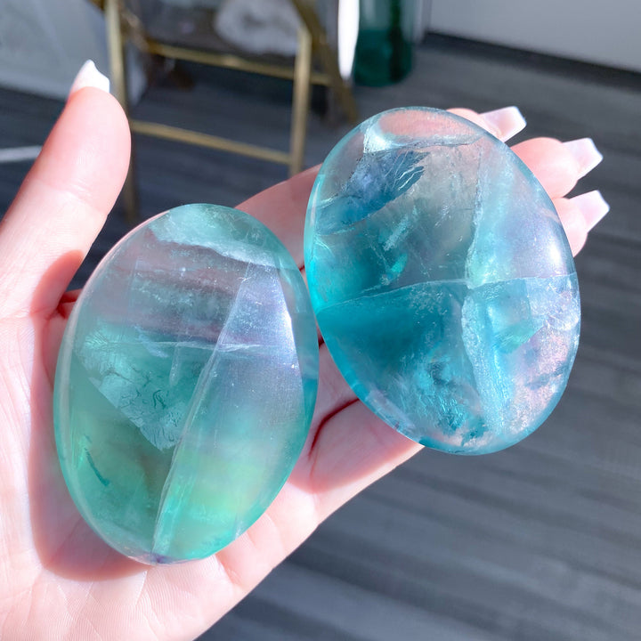 Green Fluorite Palm