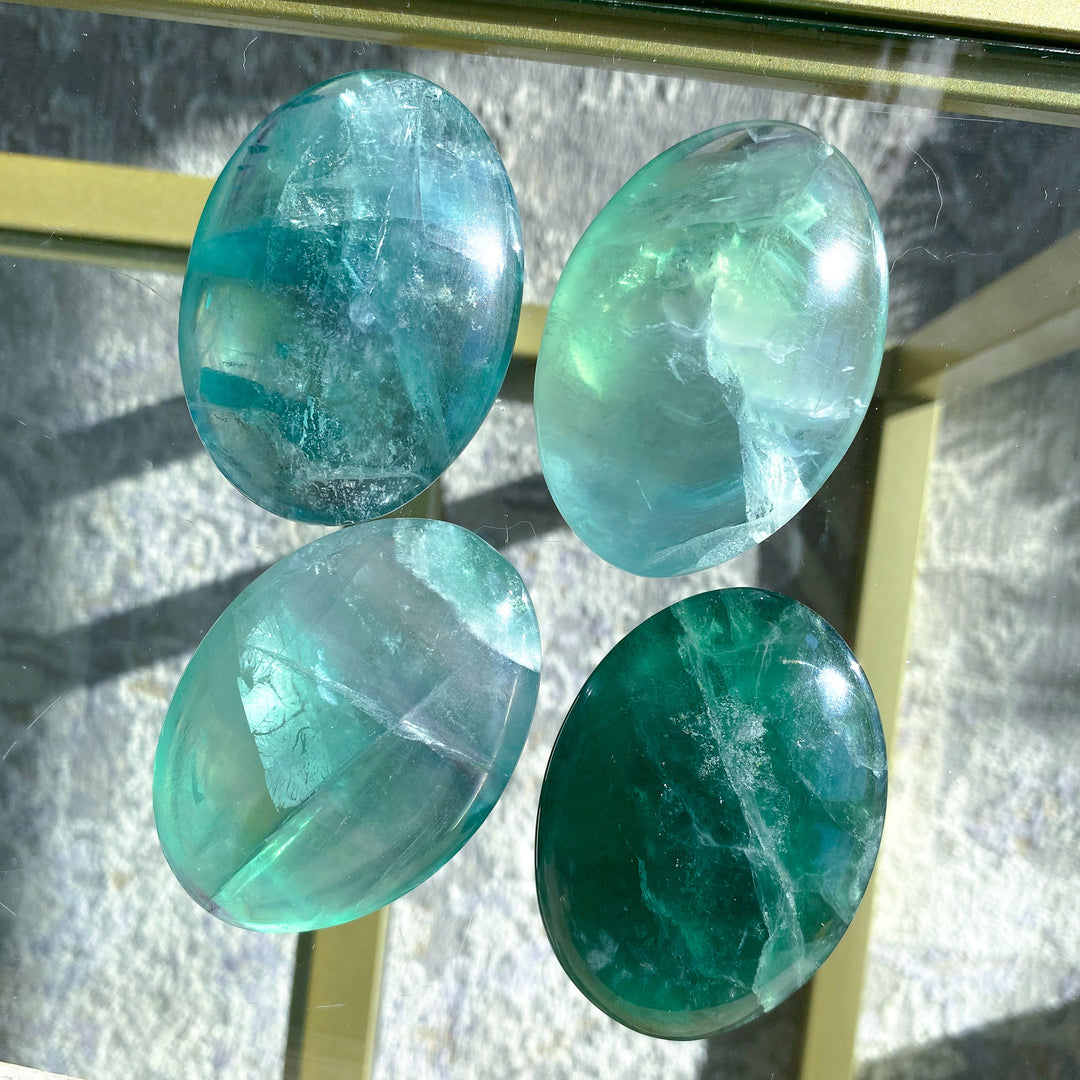 Green Fluorite Palm